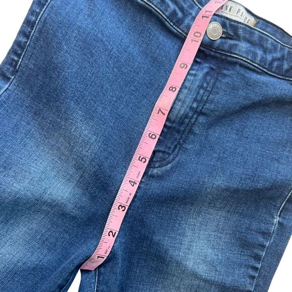 Blank Paige Stretchy High Rise Raw Hem Flare Jeans - Picture 7 of 12